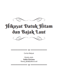 Ebook Hikayat Datuk Hitam dan Bajak Laut