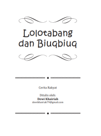 Ebook Lolotabang dan Biuqbiuq